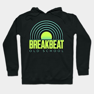 BREAKBEAT  - Old School Records (lime/blue) Hoodie